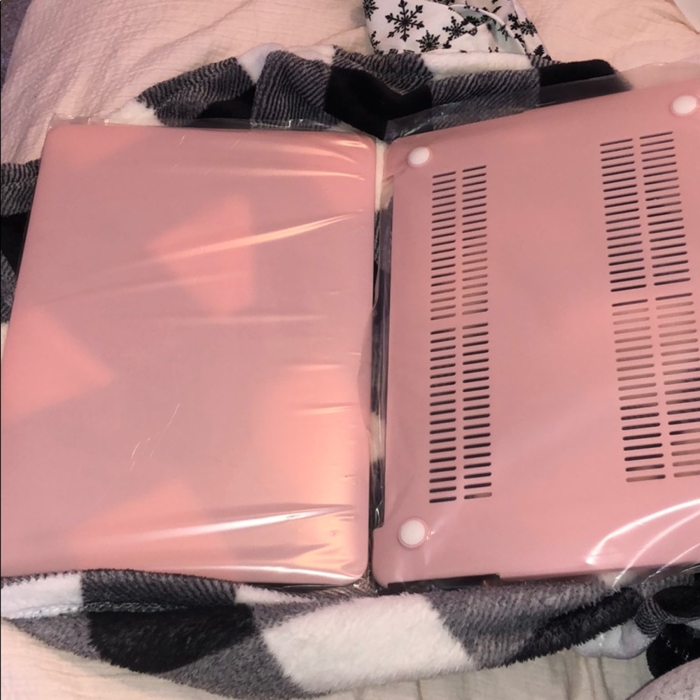 Pink plastic laptop case for MacBook Air